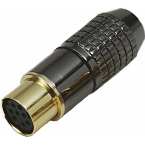 Mini DIN femelle, droit BKL Electronic 0204023 Nombre de pôles: 4 noir 1 pc(s) (1/2)
