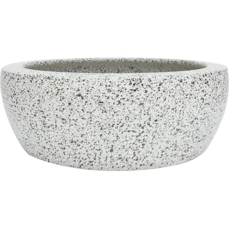 Maison Exclusive - Lavabo da Appoggio Grigio Rotondo Φ41x14 cm Ceramica