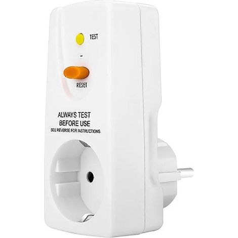 16A FI-Schutzschalter-Steckdose mit Fehlerstromschutzschalter, EU-Stecker
