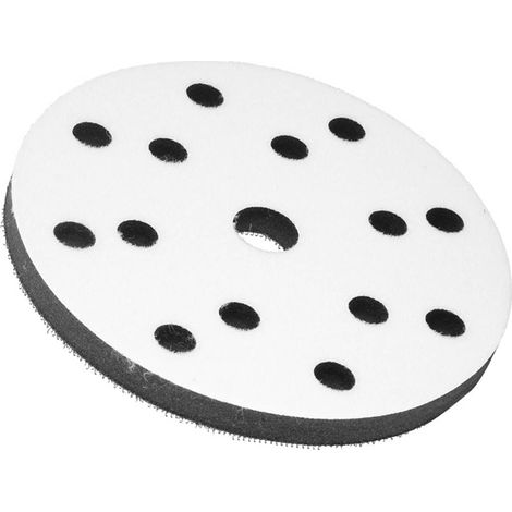 Polisseuse pneumatique/électrique sous vide, coussinet éponge universel, plateau de ponçage abrasif perforé de 15 cm (6 pouces) avec fixation Velcro (1/5)