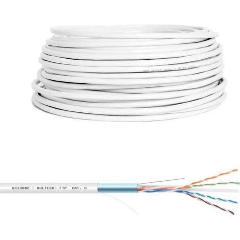 Vultech Matassa Lan CAVO RETE 100 m Cat 6 FTP 23AWG (1/4)