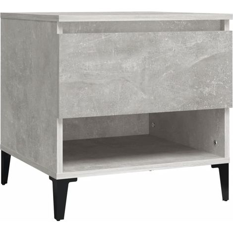Maison Exclusive - Tavolino Grigio Cemento 50x46x50 cm in Legno Multistrato