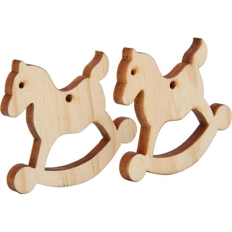 10 pièces de plaques suspendues en bois pour décoration de sapin de Noël et de Nouvel An à faire soi-même (n° 6) (1/5)