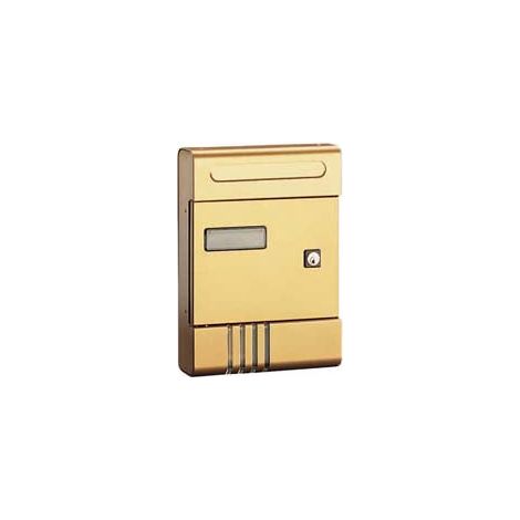 Boîte aux lettres série Esse pour l'extérieur - cm.20,4x7x29h. en aluminium anodisé bronze