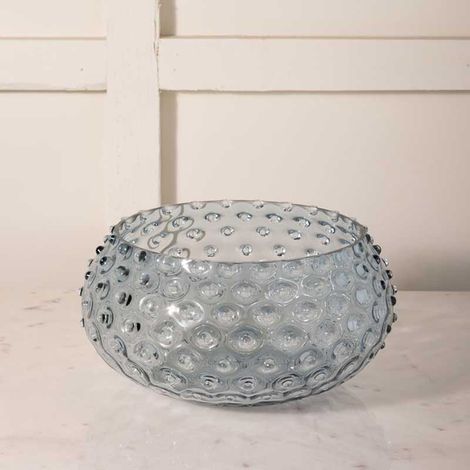Saladier gris bleu pointe de diamant 23x11cm