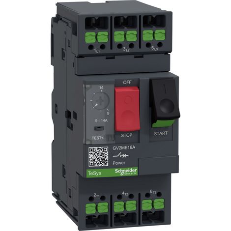 Schneider Electric MOTORSCHUTZSCHA 9-14A SNAPIN (GV2ME16A) (1/2)