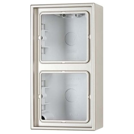 Jung ES2582A-L boîte de surface acier inoxydable argent
