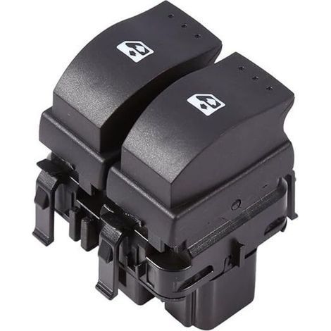 Interrupteur Électrique Double pour Vitres Avant Arrière Compatible Renault Clio II (Modèle 8200 060 045) (1/5)