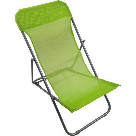 Garden Friend Sdraio Beach in Acciaio 45x72x70h cm colore Colore Verde