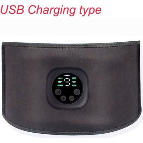 Ceinture abdominale électrique amincissante intelligente avec stimulation musculaire - USB rechargeable (1/4)
