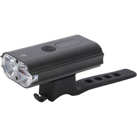 Éclairage vélo noir rechargeable USB, phare avant ultra-lumineux, accessoires vélo (1/5)