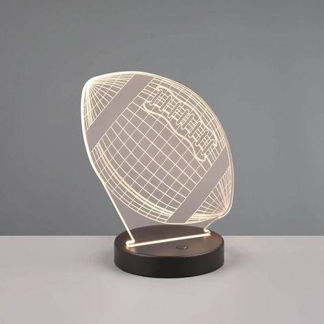 LÚZETE - LAMPE DE TABLE LED 3,2W 3000K RGBW BALLON DE FOOTBALL AMÉRICAIN (1/5)