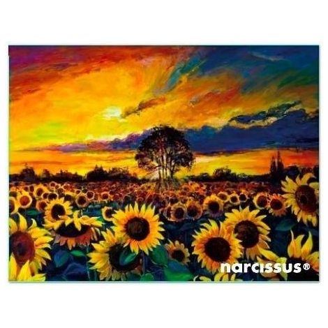 Cartella portadocumenti formato A6 con girasoli in PP