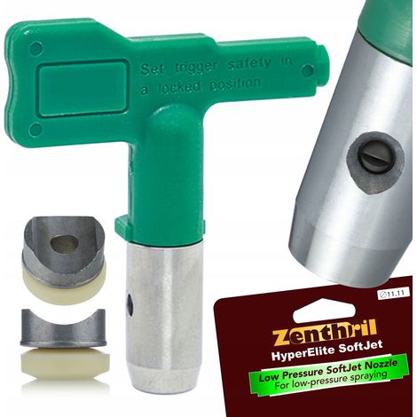 Zenthril SoftJet HyperElite 214 – Buse Airless Basse Pression  0,014" 10cm@30cm 120 bar  Primaires, Emulsions, Vernis