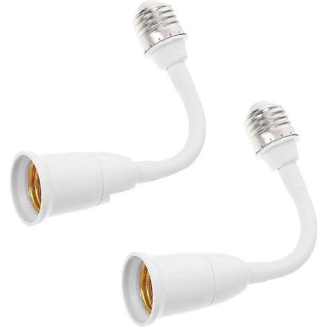 Lot de 2 douilles universelles E27 avec rallonges flexibles (longueurs variées) (1/5)