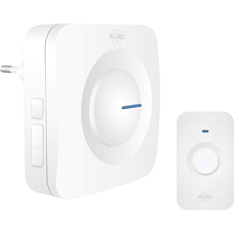 ELRO DB3000 Set campanello senza fili - Plug-in/Ricevitore Plug-in - Senza batteria - Bianco (1/5)