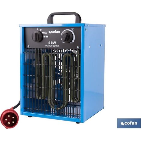Chauffage industriel triphasé 400 V 30/2500/5000 W