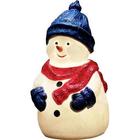 Konstsmide 4249-000 Acryl-Figur bonhomme de neige blanc chaud LED blanc (1/3)
