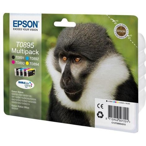 Epson Monkey Multipack T0895 4 colores (1/5)