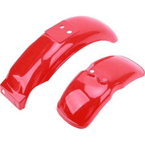 Garde-boue moto haute brillance rouge, avant arrière, protection boue, compatible Z50 Z50A Z50J Z110 Z125, roues 8 ou 10 pouces (1/5)