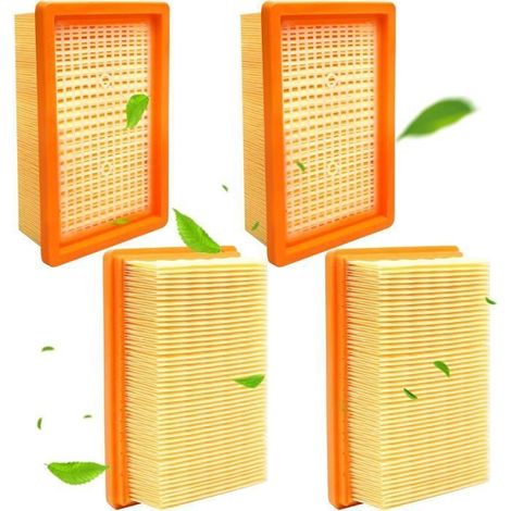 Lot de 2 Filtre Remplacement pour Aspirateur Kärcher WD4 WD5 WD6 MV4 MV5 MV6 plissé Plat (1/5)
