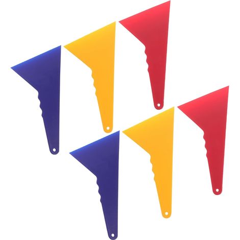 6pièces Raclette pour Film Auto Grattoir de Vinyle Léger et Ergonomique Outil Compact pour Application et Découpe de Sticker Voiture (1/5)