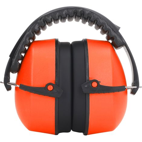 Casque antibruit bébé orange, protection auditive rotation libre, écouteurs anti-bruit pour sommeil nourrisson (1/5)