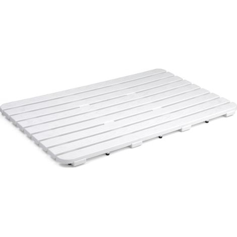Caillebotis de Douche Rectangulaire, Protection Solaire, 80 x 50 cm (1/4)