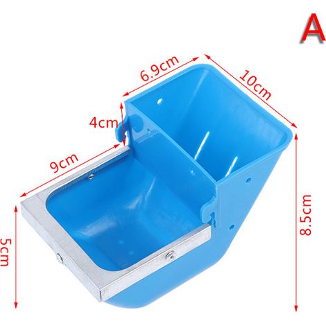 1 unité de mangeoire de type entonnoir, cage anti-morsure, bleue A, pour une distribution organisée d'aliments dans les jardins ou l'élevage domestique.-AquaForge (1/5)