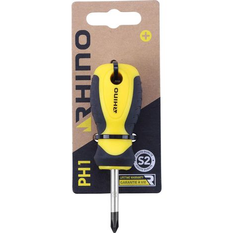 Mini tournevis cruciforme PH1 x 25 mm - Tournevis pouce cruciforme - Lame Acier S2 - Embout magnétique - Plusieurs tailles disponibles (1/5)