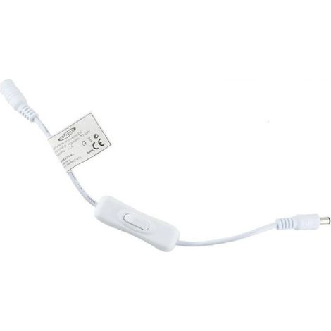Trade Shop - SCHALTER FÜR LED-STREIFENANSCHLUSS DC 12V-24V 12A-TASTE S-12V-02 - Weiß
