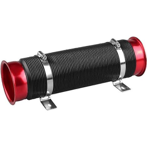 Déflecteur de tuyau d'admission d'air froid réglable pour voiture, tuyau d'admission d'air suralimenté rétractable (rouge) (1/3)