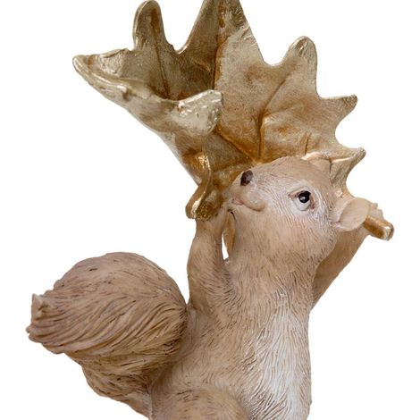 SDN RESINA ANIMAL FEUIL ORO 10CM - Feeric lights & christmas (1/5)