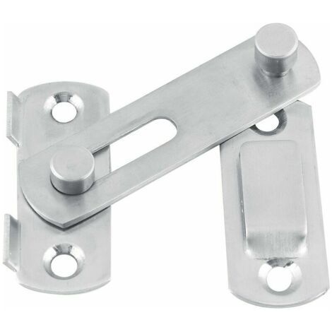 Loquet Porte 20X50X70mm Argent, Verrou à Bascule en Acier Inoxydable Porte Coulissante Verrouillage de la Porte Coulissante pour Armoire de Fenêtre (1/5)