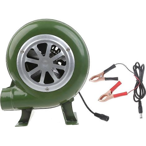 Souffleur d'air 12V 5.5x2.1mm pour barbecue, pique-nique, camping, feu de charbon - 60W, démarreur portable