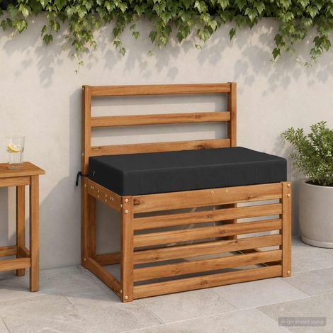 vidaXL Almohada para el asiento SOEST 100% Poliéster Azul Oscuro (1/5)