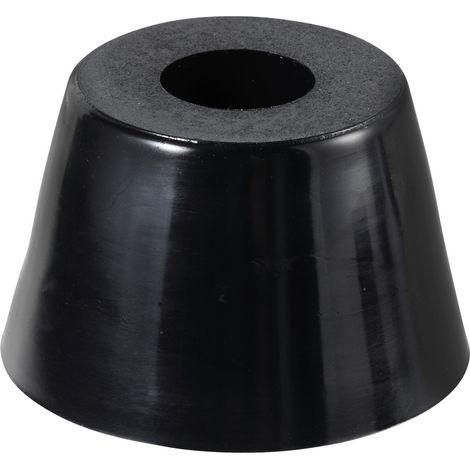 TRU COMPONENTS TC-11654328 Gerätefuß verschraubbar, rund Schwarz (B x H) 27 mm x 18 mm 1 St.