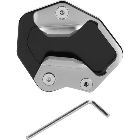 Cryfokt Agrandisseur de Coussin D'extension de Béquille Latérale de Moto en Aluminium Brillant CNC adapté pour pour Tiger 800 2013-2017, Conception Durable Antirouille, Contrôlez et Stabilisez (1/5)