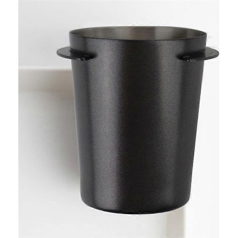 Doseur à café expresso 58 mm, récupérateur de dosettes, distributeur de poudre argenté (1/5)