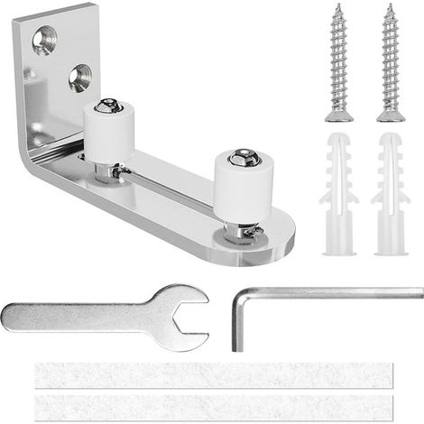 Sliding Door Floor Guide Barn Door Floor Guide Adjustable Roller Floor Guide 8 in 1 Adjustable Floor Guide Adjustable Sliding Door Track Guide for Wall/Door