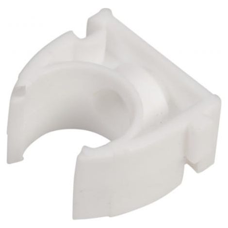 Soporte abierto para tubos lisos U 18 blanco 68036 /100 unidades/