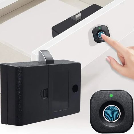 Serrure biométrique pour armoire, compatible avec 20 empreintes digitales, pour boîte aux lettres et casier (1/5)