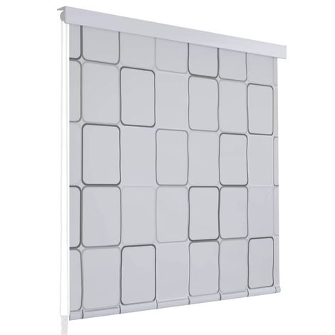vidaXL Tenda a Rullo per Doccia 100x240 cm Quadrati (1/5)