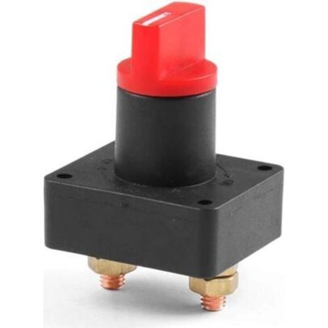 100A 12V Interrupteur Rotatif De DéConnexion Coupe Batterie Voiture Interrupteur D'Alimentation De La Batterie,Noir (1/5)