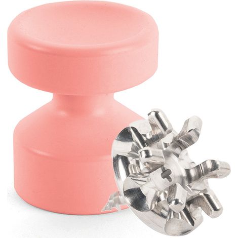 Kit de Fixation : Vis placo Longueur 20 mm Alu + Petite Patère concave Flamant rose - L'Attachante (1/4)