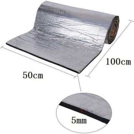 Bardusch-Tapis d’Isolation Acoustique pour res, 10MM Mousse insonorisante insonorisation phonique, étanche Isolation Acoustique de Bruit et insonorisation 50x200cm--