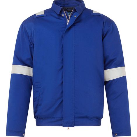 Bizflame Work+ Fr Giacca Bomber - Taglia S - Blu Reale - Portwest