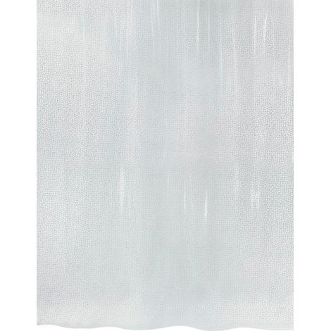 Rideau de douche PEVA GALET 180x200cm Blanc Spirella