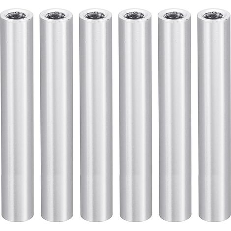 6Pcs Entretoise Filetée M3 en Aluminium 3x5x35mm Argent Métallisé (1/5)