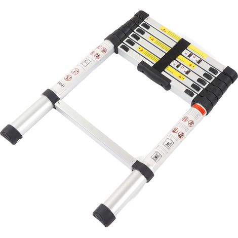 Échelle télescopique multifonctionnelle 2m, antidérapante, légère et portable pour réparation et décoration, avec pieds antidérapants (1/5)